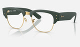 Ray-Ban RX7316V — Sand Green on Gold — quarter view