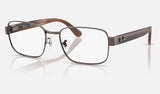 Ray-Ban RX6529 — Copper — quarter view