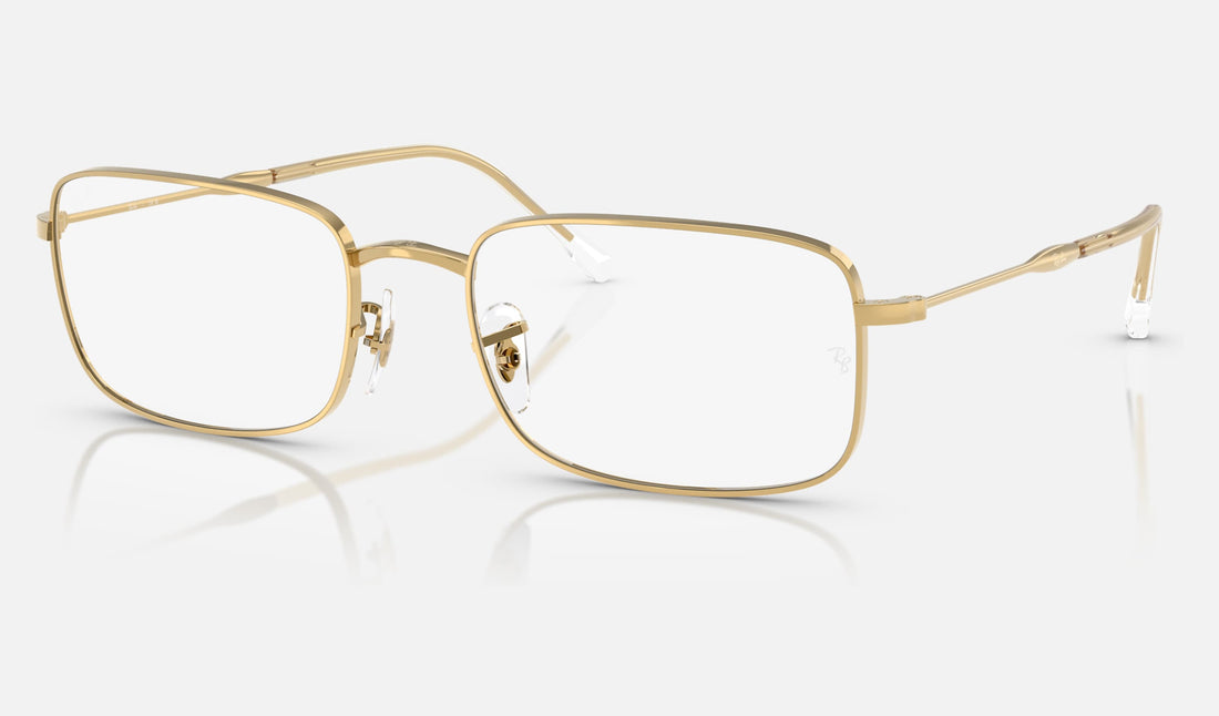 Ray-Ban RX3746V — Arista Gold — quarter view