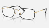 Ray-Ban RX3746V — Black on Arista — quarter view