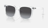 Ray-Ban RB4401D — Transparent / Grey — quarter view