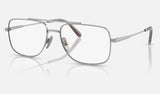 Ray-Ban William Titanium RX8797 — Silver — quarter view