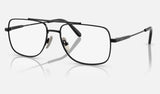 Ray-Ban William Titanium RX8797 — Black — quarter view
