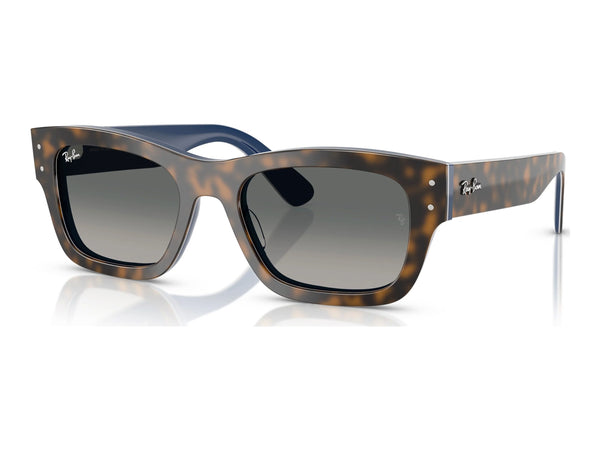 Ray-Ban Joseph RB7683S — Havana Grey on Gradient Blue / Gradient Grey — quarter view