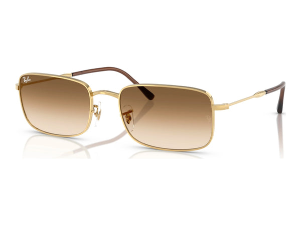 Ray-Ban RB3746 — Arista Gold / Clear Gradient Brown — quarter view