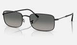 Ray-Ban RB3746 — Black / Gradient Grey — quarter view