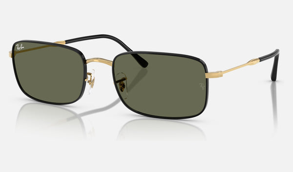 Ray-Ban RB3746 — Black on Arista / G-15 Green Polarized — quarter view