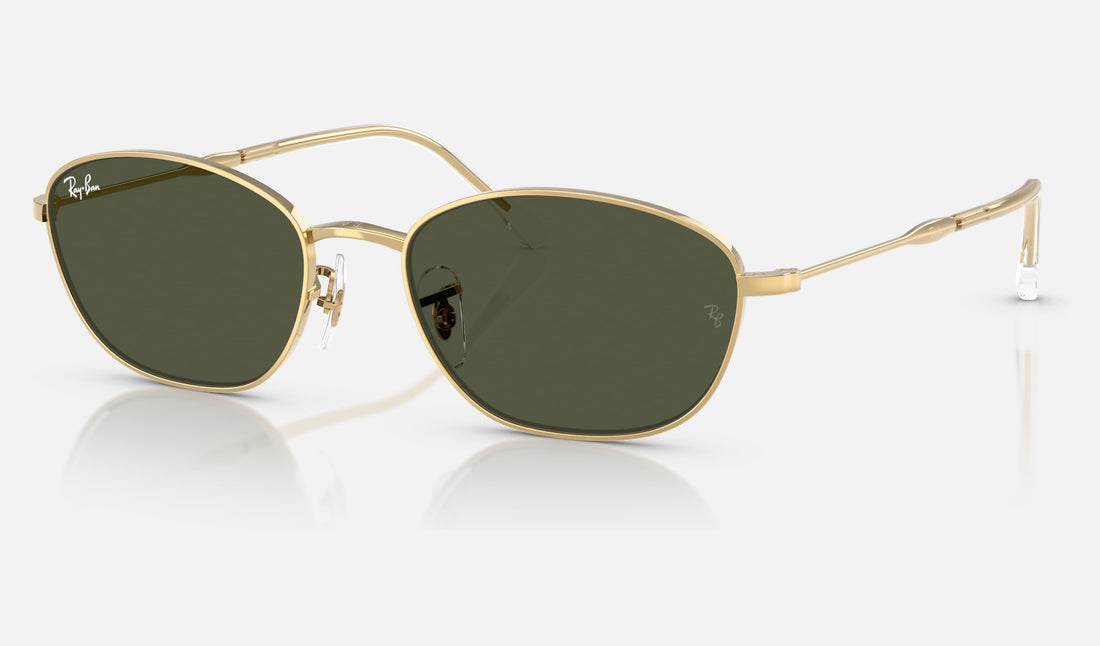 Ray-Ban RB3749 — Arista Gold / G-15 Green — quarter view
