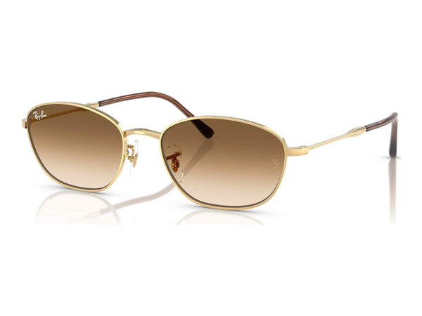 Ray-Ban RB3749 — Arista Gold / Clear Gradient Brown — quarter view