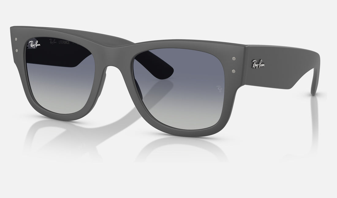 Ray-Ban RB4840S — Sand Gray / Grey Gradient Blue — quarter view