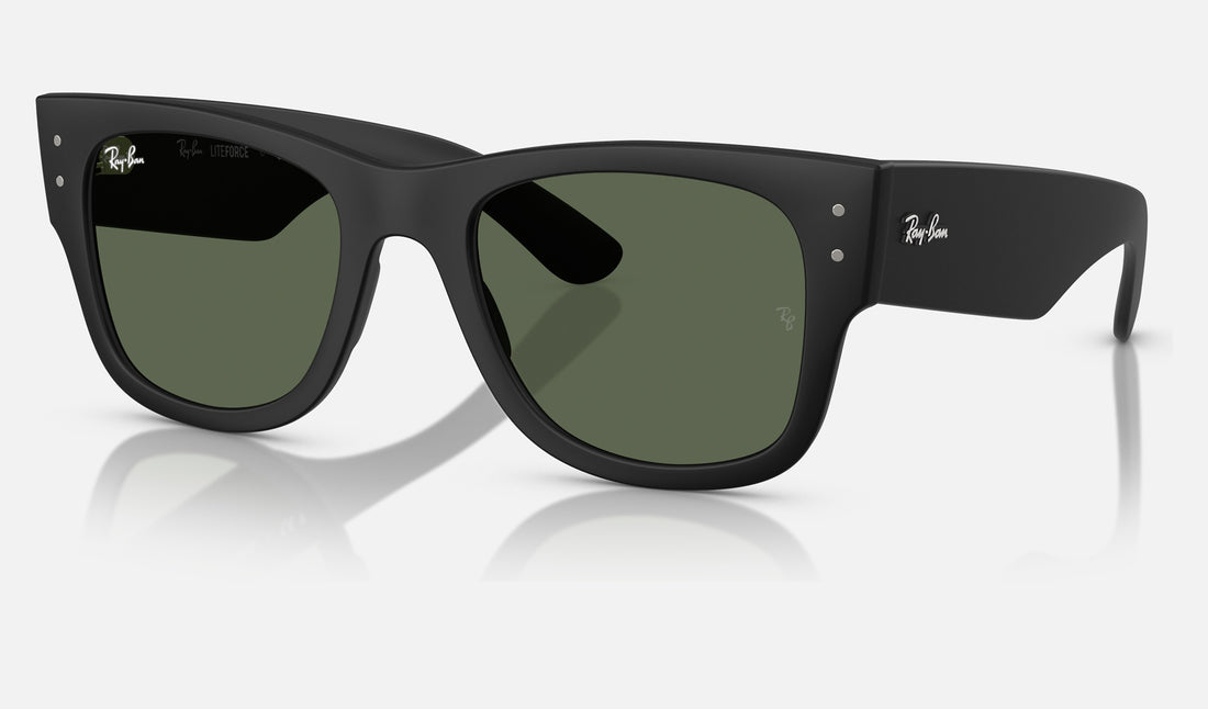 Ray-Ban RB4840S — Sand Black / Dark Green — quarter view