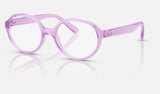 Ray-Ban Junior RY1905F — Transparent Violet — quarter view