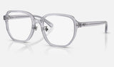 Ray-Ban RX5424D — Transparent Grey — quarter view