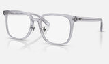 Ray-Ban RX5419D — Transparent Grey — quarter view