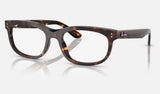 Ray-Ban Balorette RX5489F — Havana — quarter view