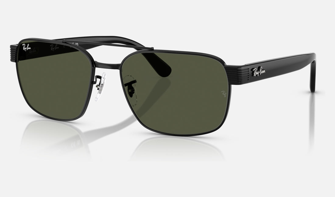 Ray-Ban RB3751 — Black / G-15 Green — quarter view