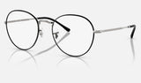 Ray-Ban David RX3582V — Black on Gunmetal — quarter view