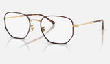 Ray-Ban RX6496 — Havana on Arista — quarter view