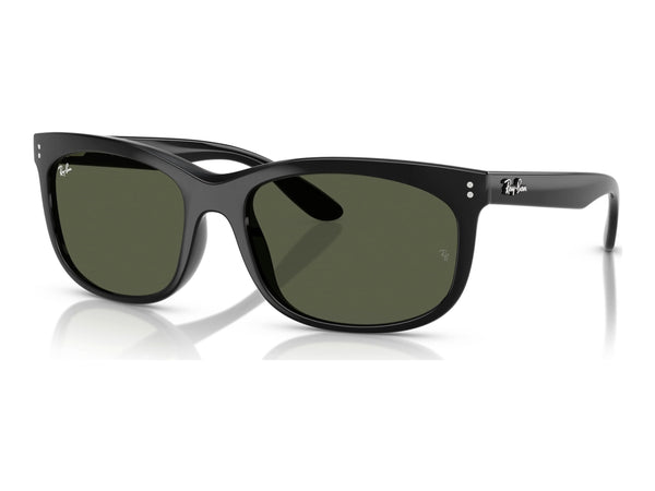 Ray-Ban Balorette RB2389F — Black / G-15 Green — quarter view