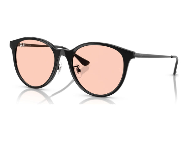 Ray-Ban RB4334D — Black / Light Pink — quarter view