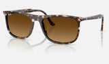 Ray-Ban RB2216F — Havana Yellow Turtle / Gradient Brown — quarter view
