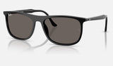 Ray-Ban RB2216F — Black / Dark Grey — quarter view