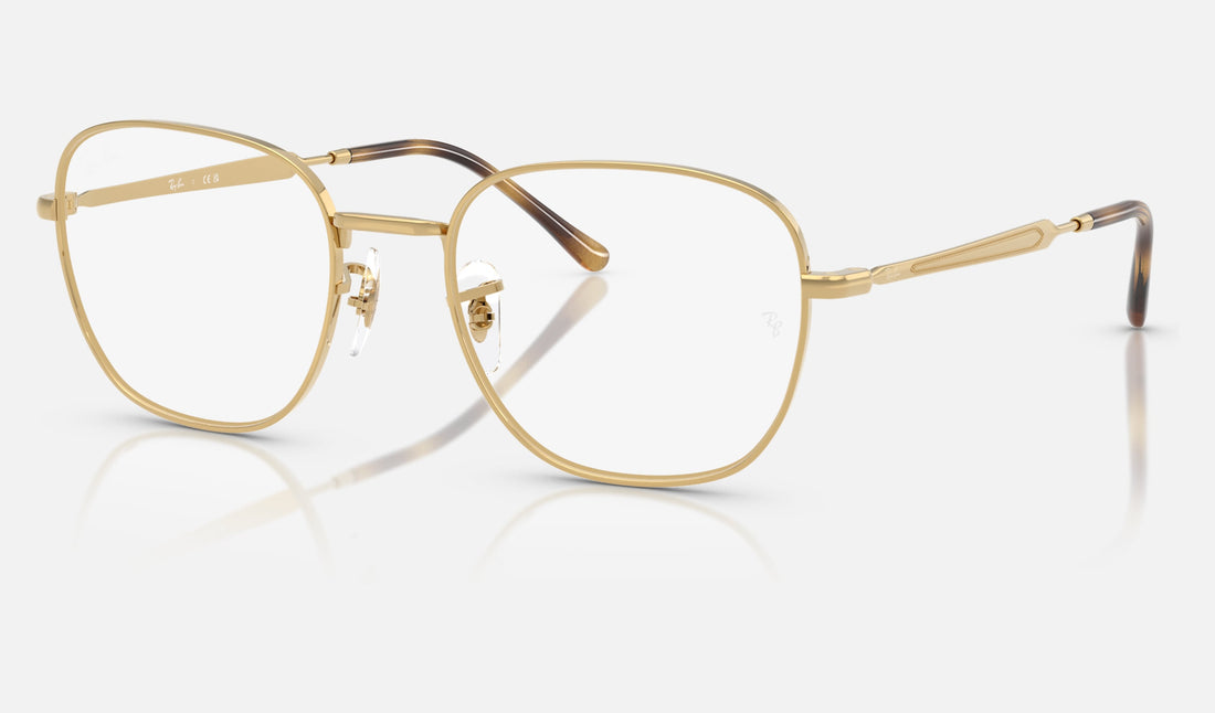 Ray-Ban RX6534 — Arista Gold — quarter view
