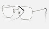Ray-Ban RX6534 — Silver — quarter view