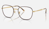 Ray-Ban RX6534 — Matte Arista Gold — quarter view