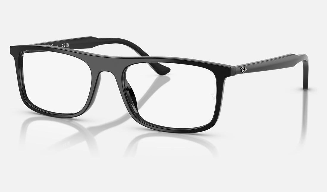 Ray-Ban RX5440F — Black — quarter view