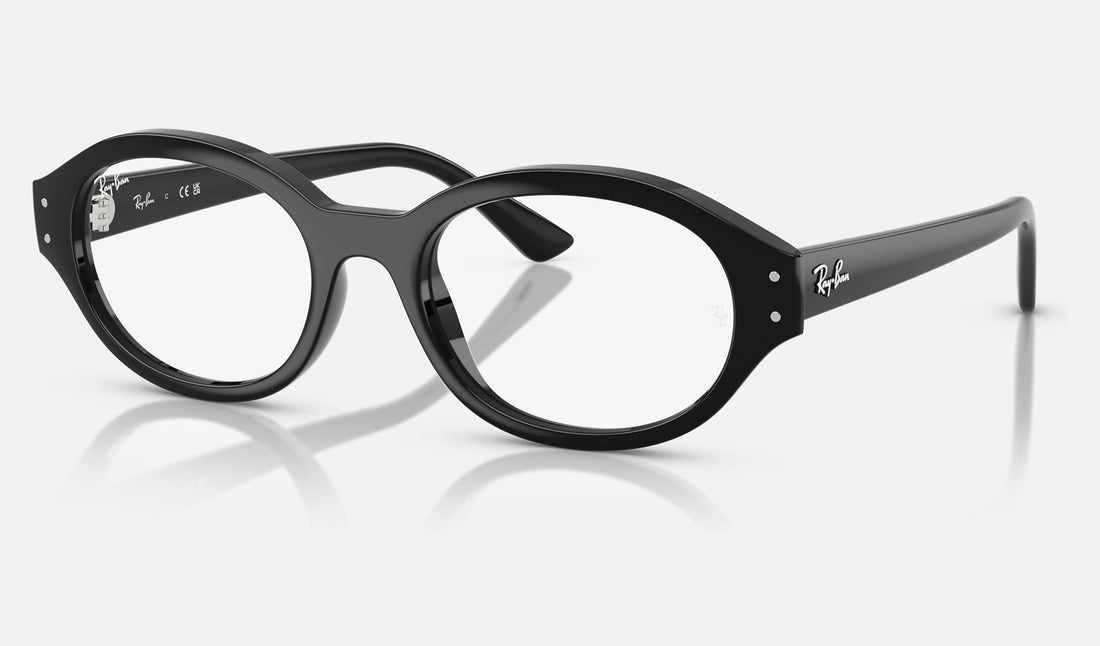 Ray-Ban Shilo RX7257 — Black — quarter view