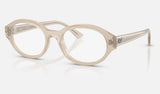 Ray-Ban Shilo RX7257 — Cloudy Warm White — quarter view