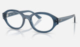 Ray-Ban Shilo RX7257 — Light Blue — quarter view