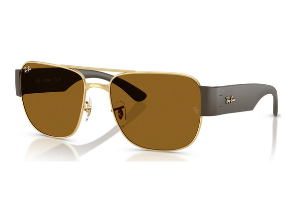 Ray-Ban RB3756 — Arista Gold / Brown — quarter view