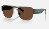 Ray-Ban RB3756CH — Gunmetal / Polarized+ Brown — quarter view