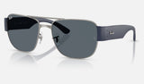 Ray-Ban RB3756 — Gunmetal / Blue — quarter view