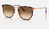 Ray-Ban RB4451 — Transparent Orange / Clear Gradient Brown — quarter view