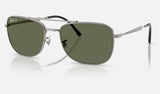 Ray-Ban RB3755 — Gunmetal / Green Polarized — quarter view