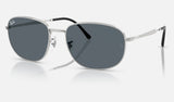 Ray-Ban RB3754 — Silver / Blue — quarter view