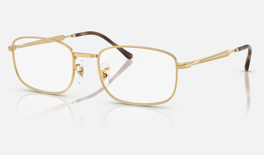 Ray-Ban RX6533 — Arista Gold — quarter view