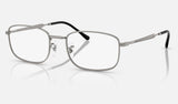 Ray-Ban RX6533 — Gunmetal — quarter view