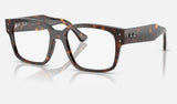 Ray-Ban Laurene RX7256F — Havana — quarter view