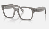 Ray-Ban Laurene RX7256F — Transparent Grey — quarter view