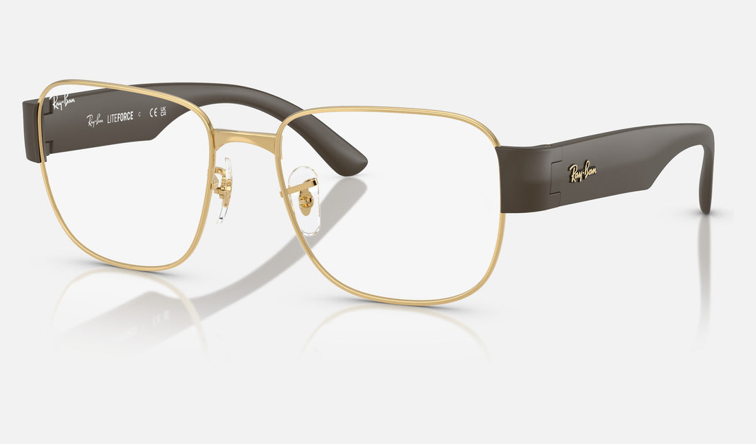 Ray-Ban RX6532 — Arista Gold — quarter view