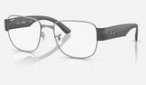 Ray-Ban RX6532 — Gunmetal — quarter view