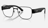Ray-Ban RX6532 — Black — quarter view