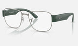 Ray-Ban RX6532 — Gunmetal — quarter view