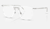 Ray-Ban RX4451V — Transparent — quarter view