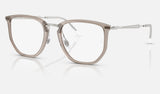 Ray-Ban RX4451V — Transparent Grey — quarter view