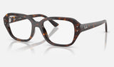 Ray-Ban Shea RX7258 — Havana — quarter view
